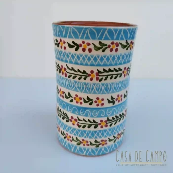 Jarra Direita Flores do Alentejo - Azul claro